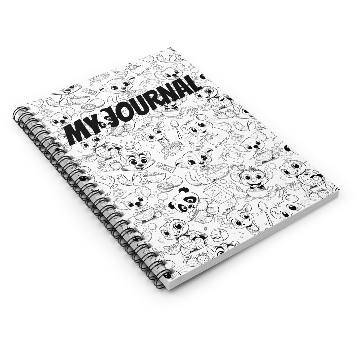 Breakfast of Coloring Champions Spiral Notebook - Ruled Line