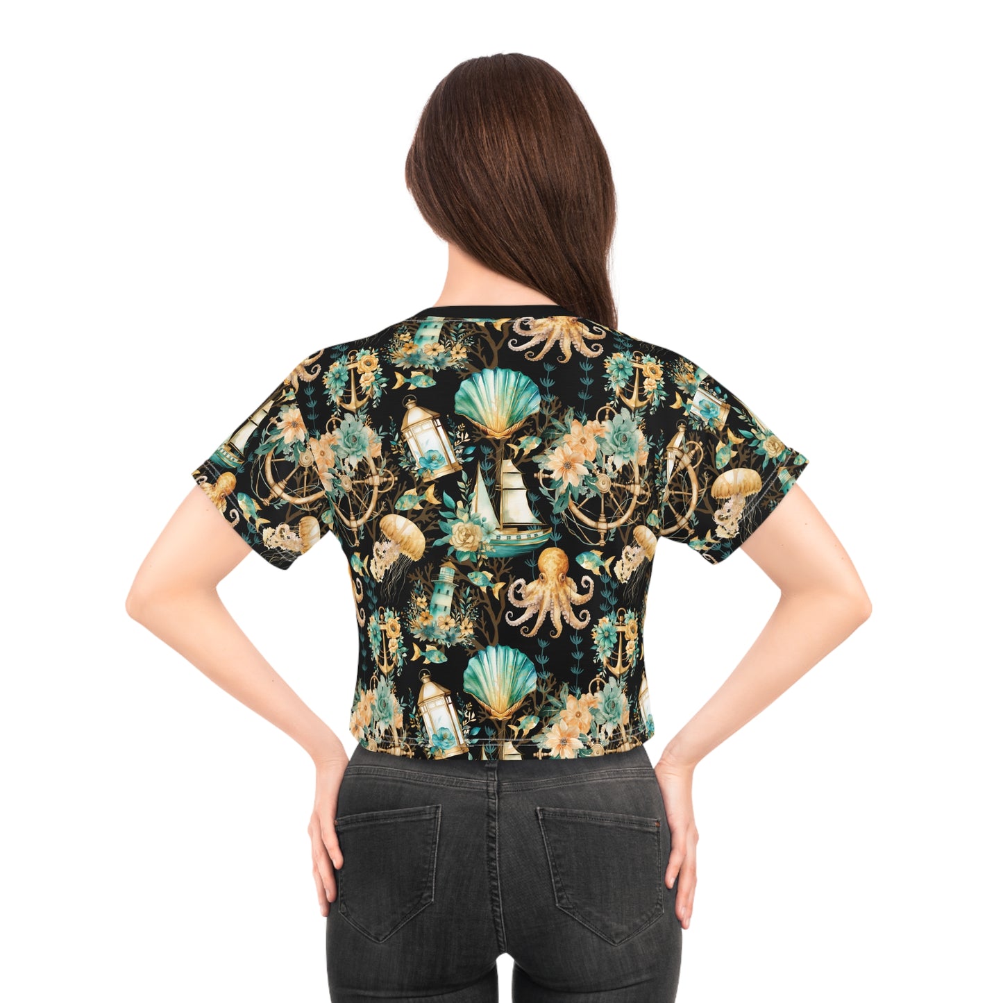 Nothing Nautical About It Crop Tee