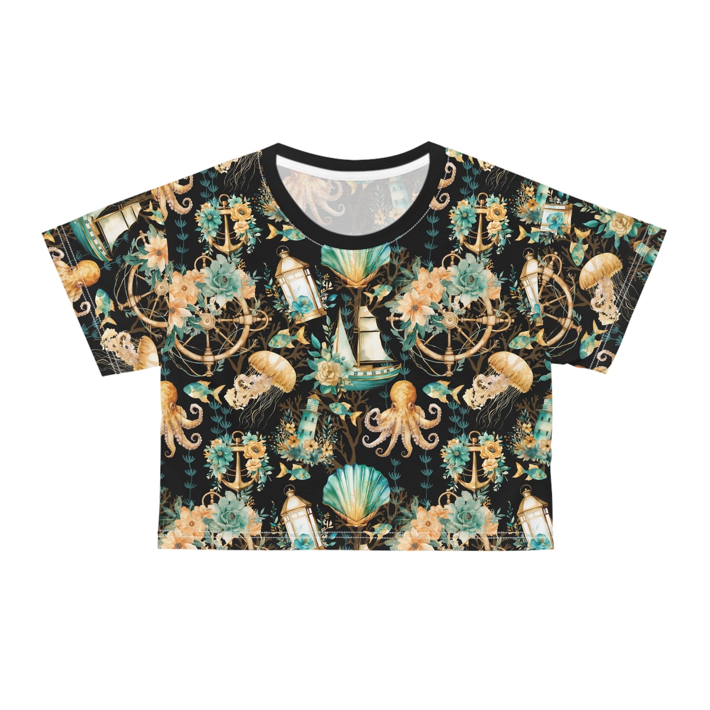 Nothing Nautical About It Crop Tee