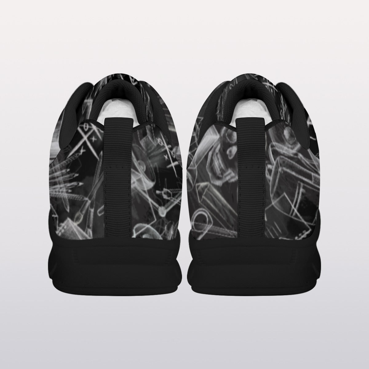 Art Student Women's Sports Shoes With Black Sole