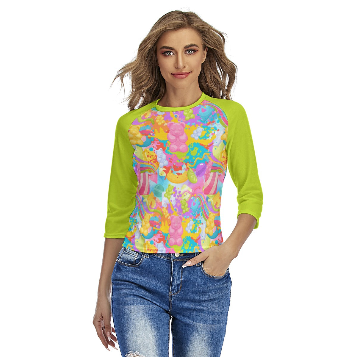 Gummy Bear Women's Raglan Sleeves T-shirts