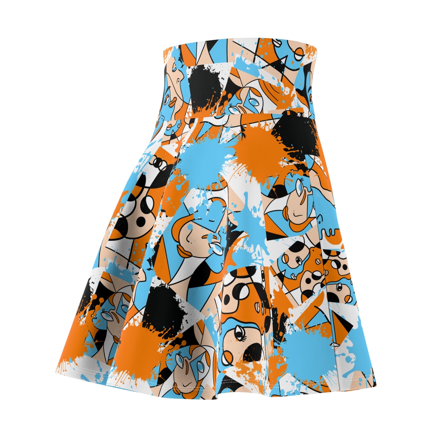 Abstract Faces skirt