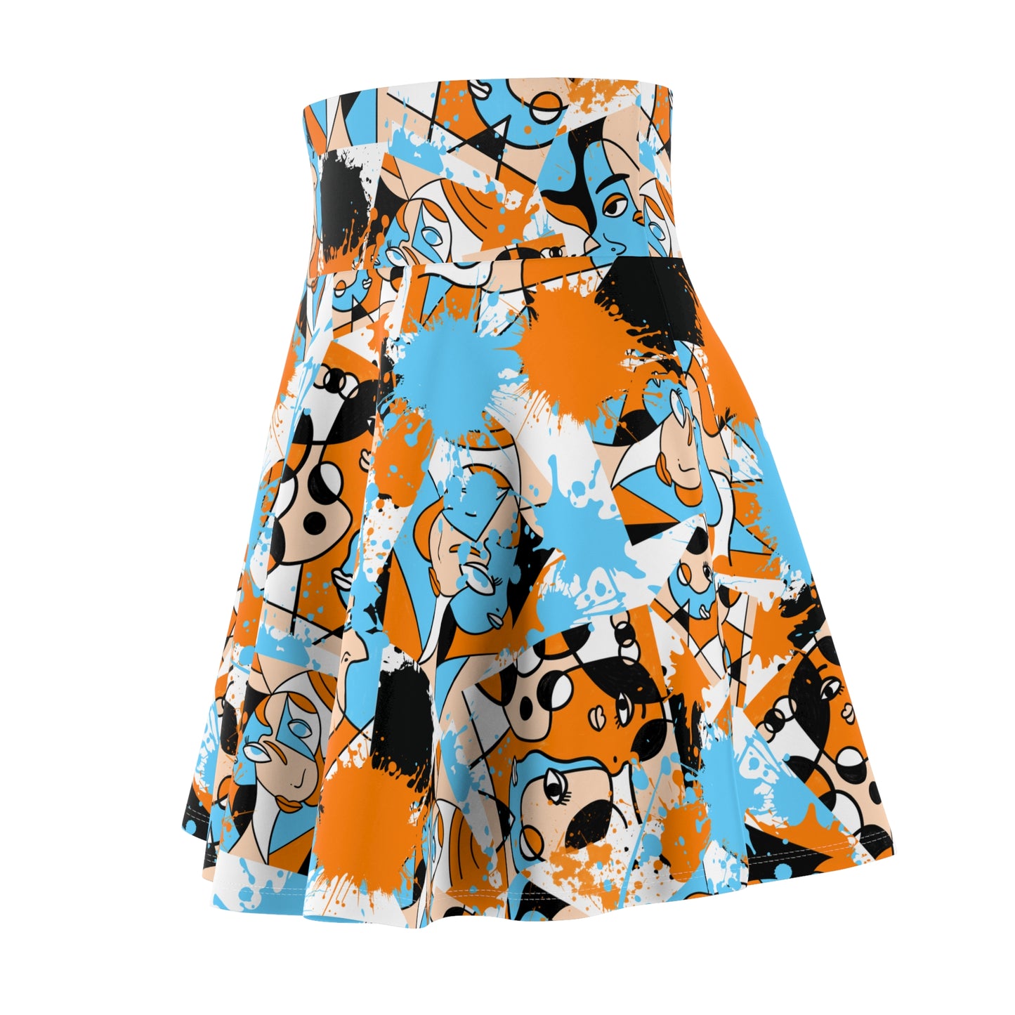Abstract Faces skirt