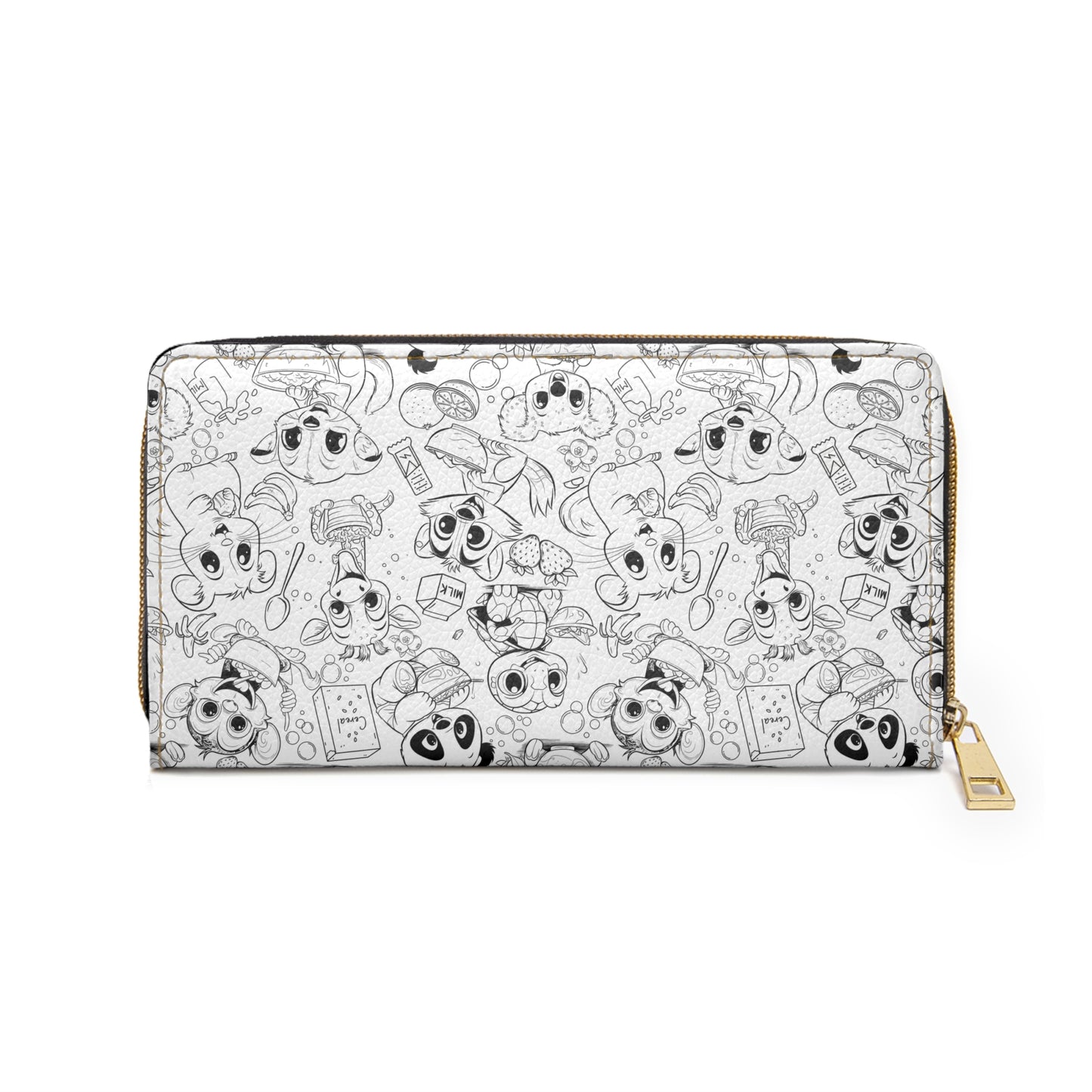 Breakfast of Coloring Champions Zipper Wallet - comes with two leather paint markers