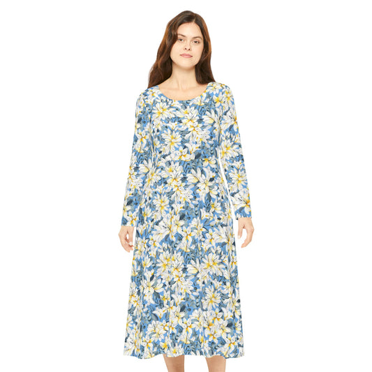 Spring Solstice Women's Long Sleeve Dress