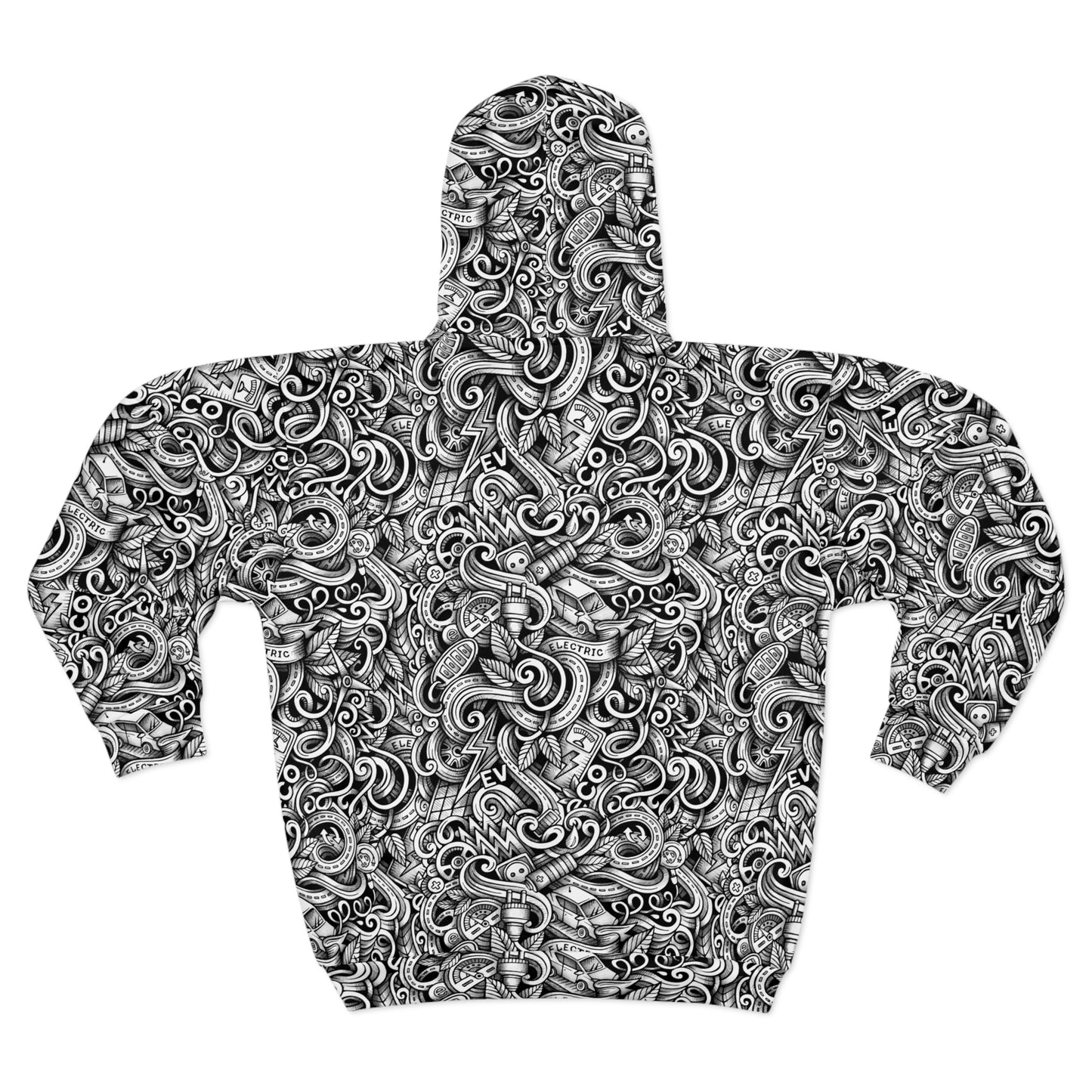 Electric EV Maze Unisex Zip Hoodie