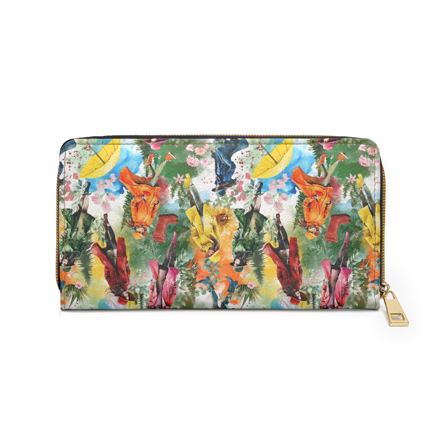 Rainbow Rain Zipper Wallet