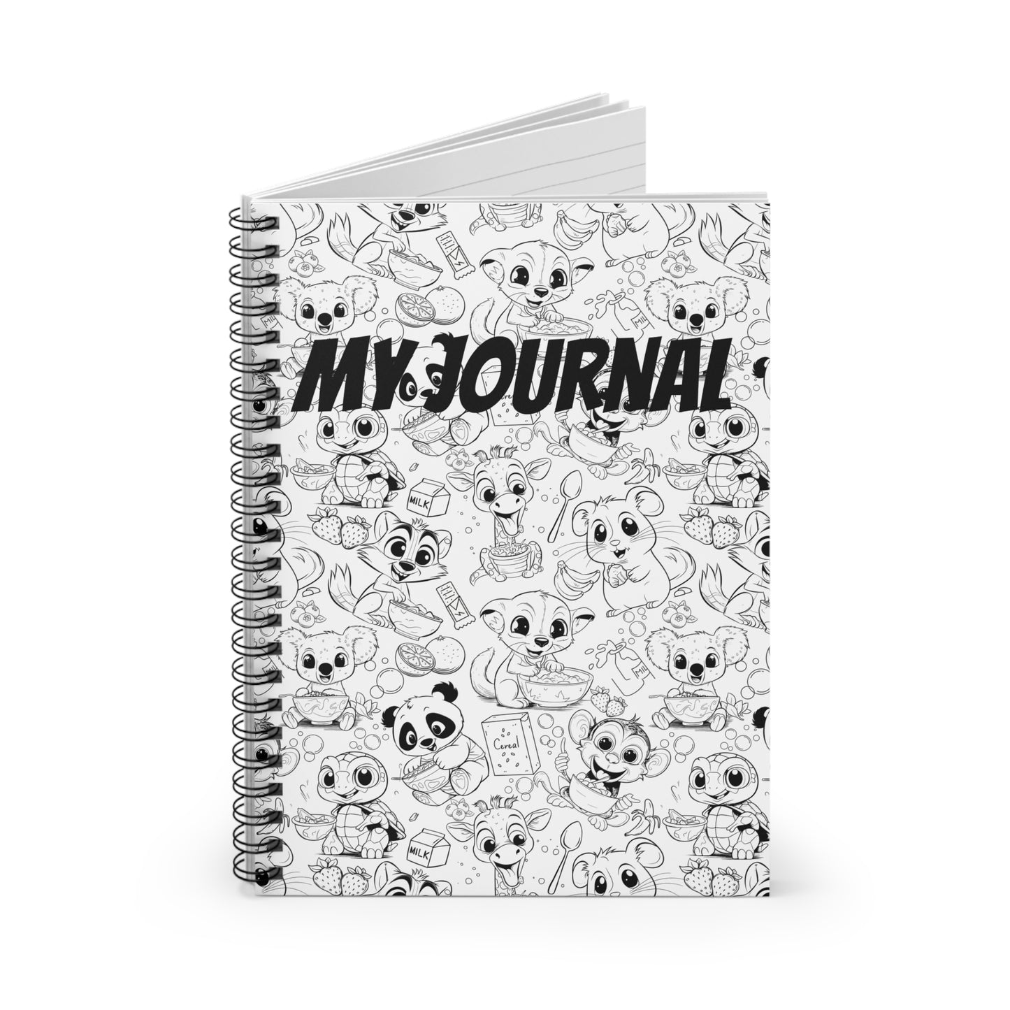 Breakfast of Coloring Champions Spiral Notebook - Ruled Line