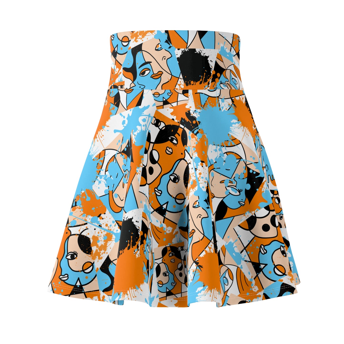 Abstract Faces skirt