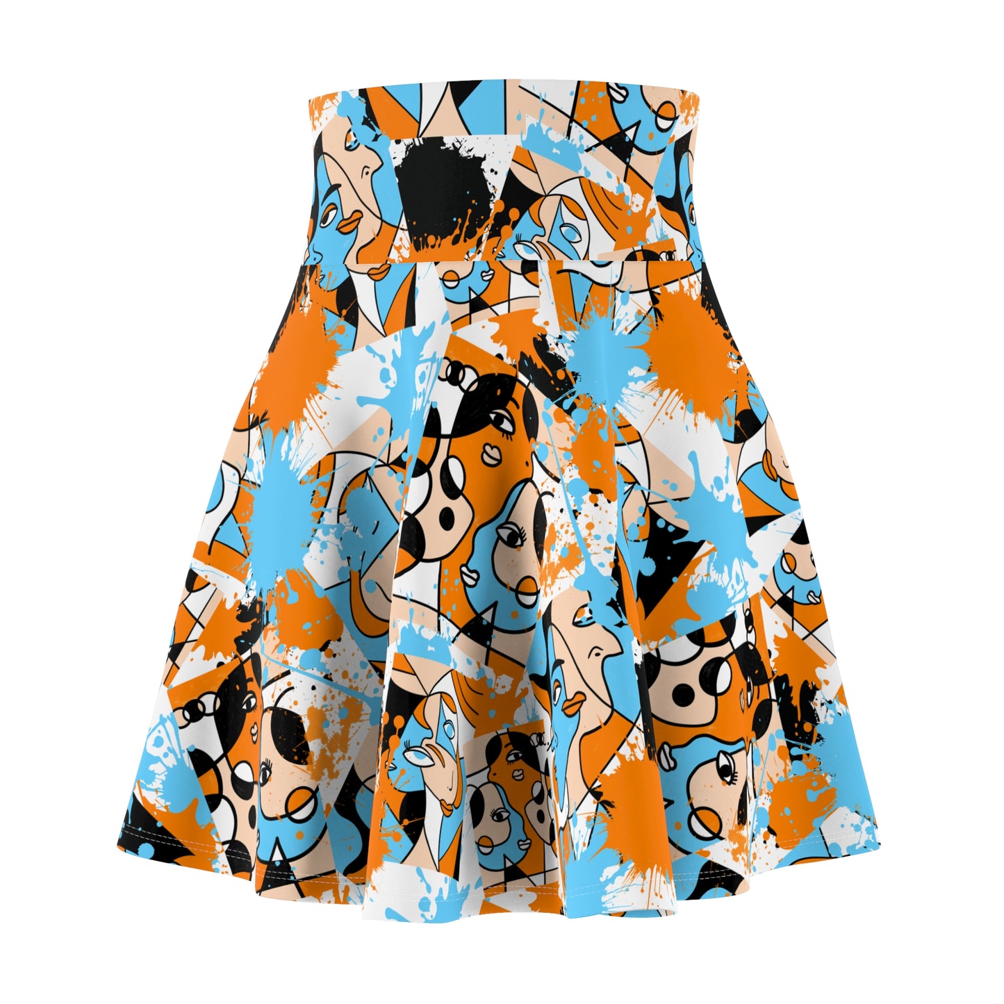 Abstract Faces skirt
