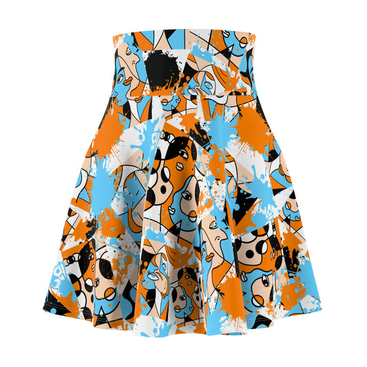 Abstract Faces skirt