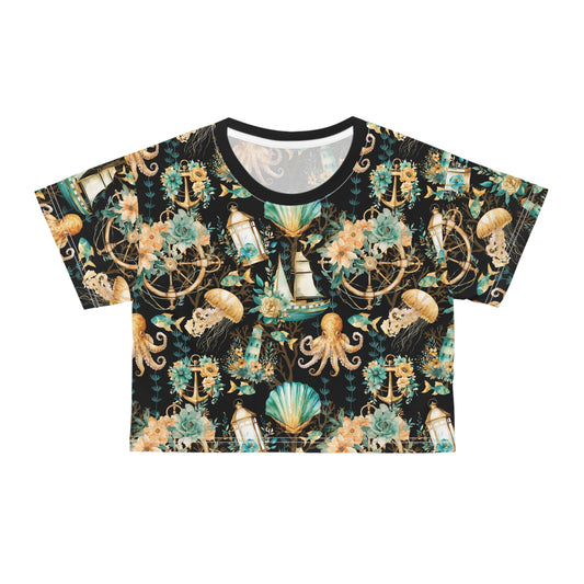 Nothing Nautical About It Crop Tee