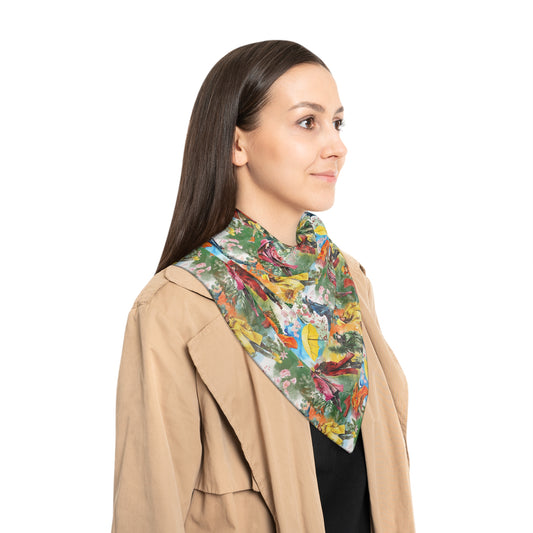 Rainbow Rain Scarf