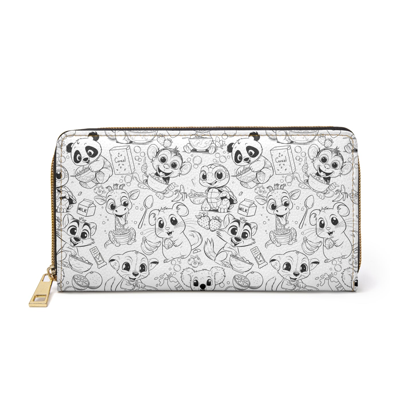 Breakfast of Coloring Champions Zipper Wallet - comes with two leather paint markers