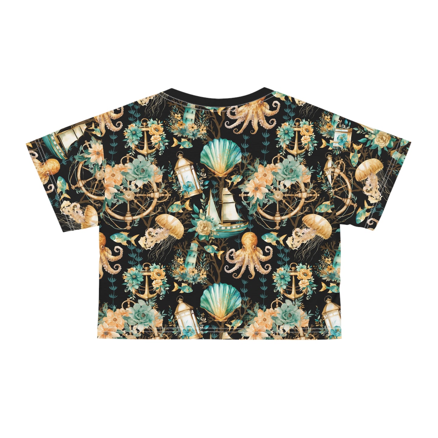 Nothing Nautical About It Crop Tee