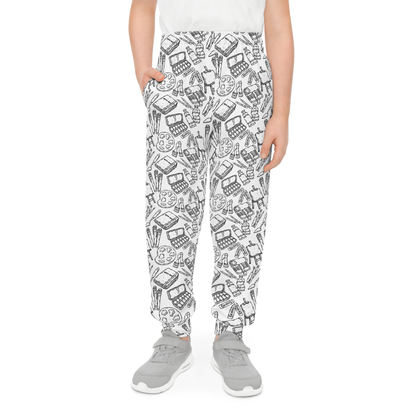 Artist Life Color-Me-In Youth Joggers with Fabric Markers