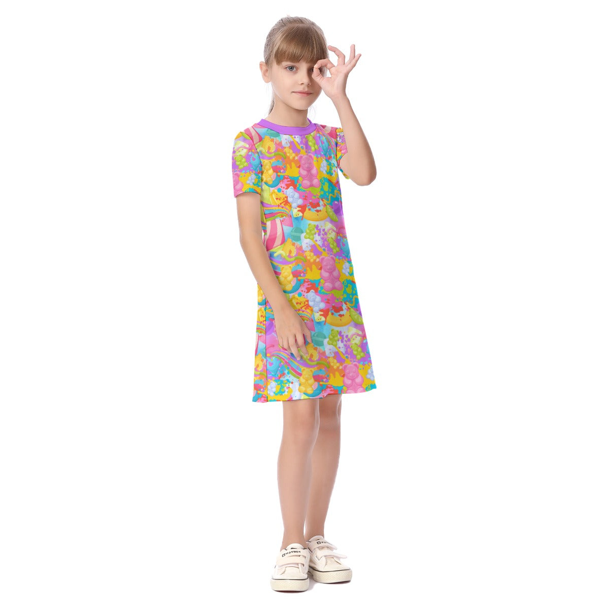 Gummy Bear Kid's Short Sleeve Dress