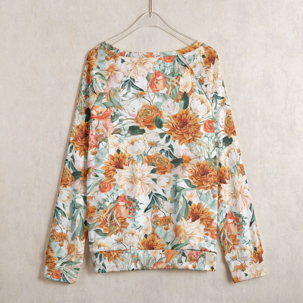 Orange You Glad It's Fall Women's Mirco Fleece Raglan Sweatshirt