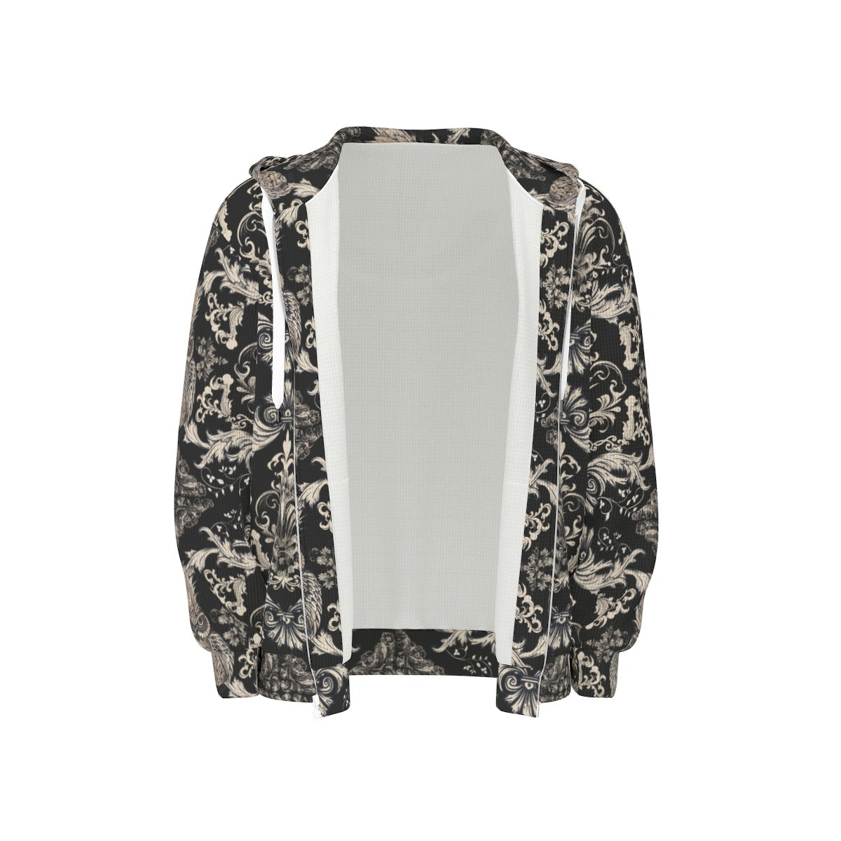 Owl Pineapple Zip Hooded Sweatshirt