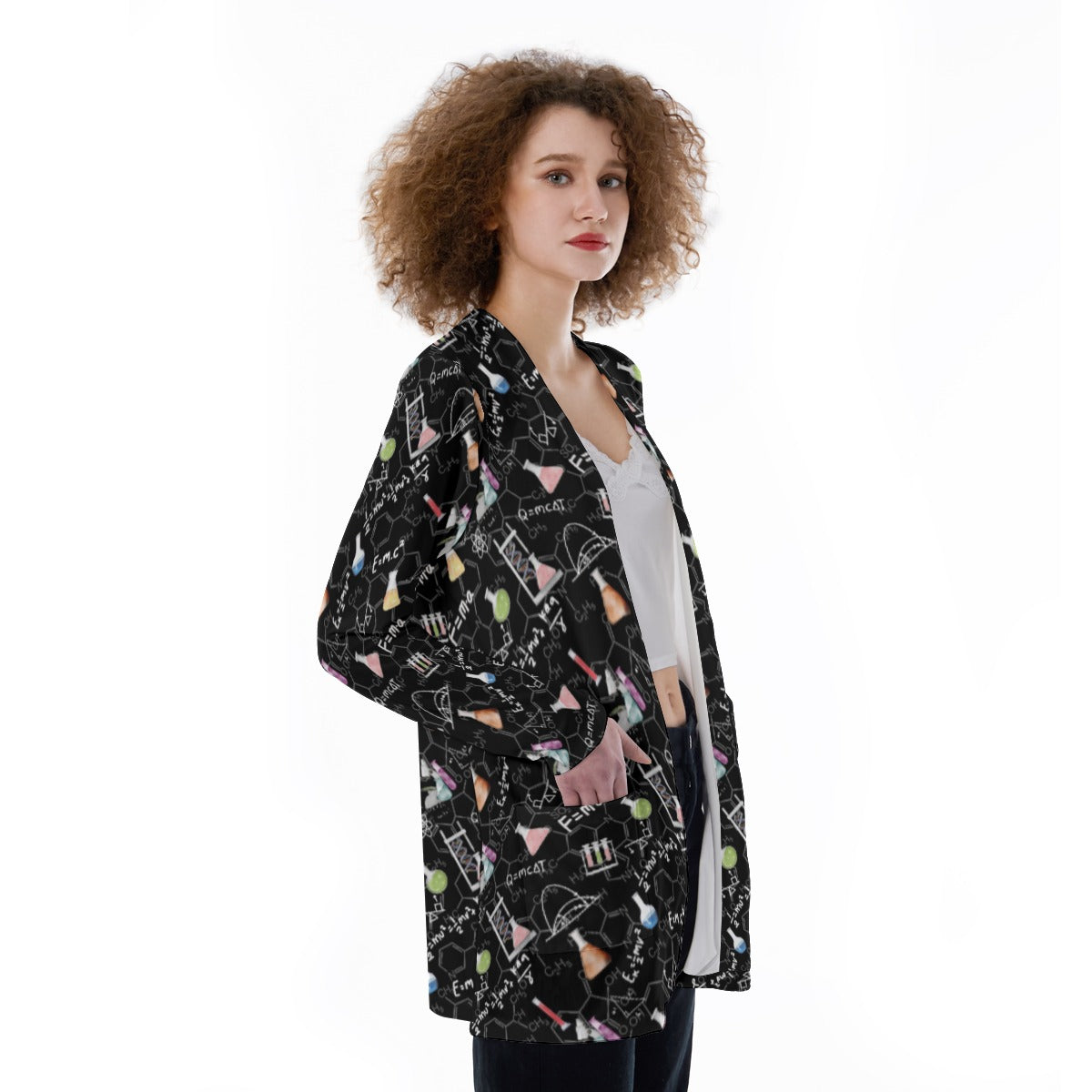 A Little Physics Women's Patch Pocket Cardigan