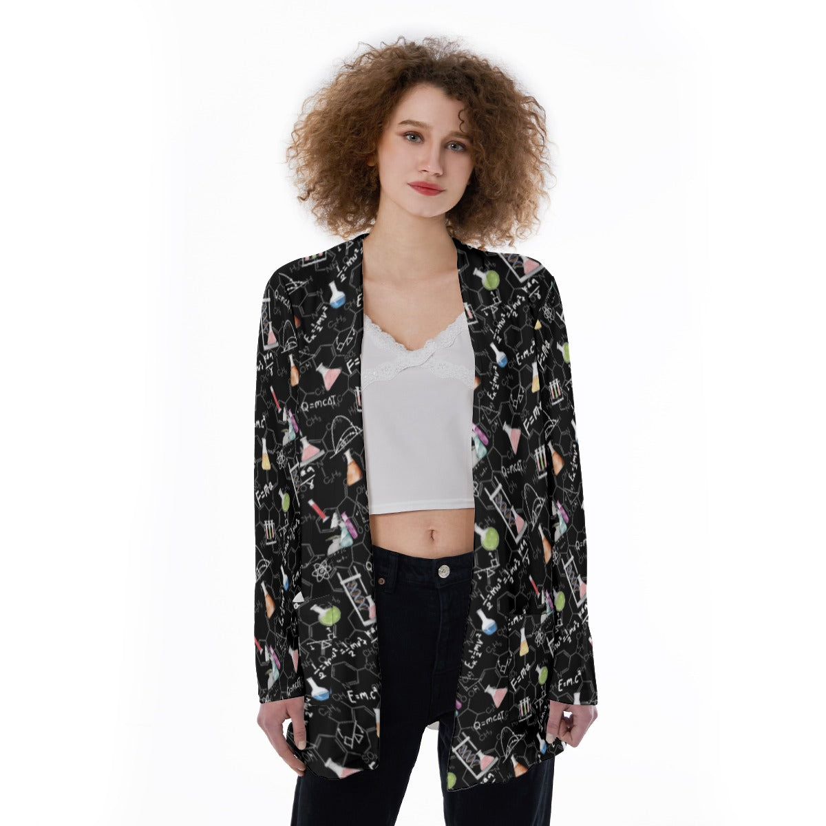 A Little Physics Women's Patch Pocket Cardigan