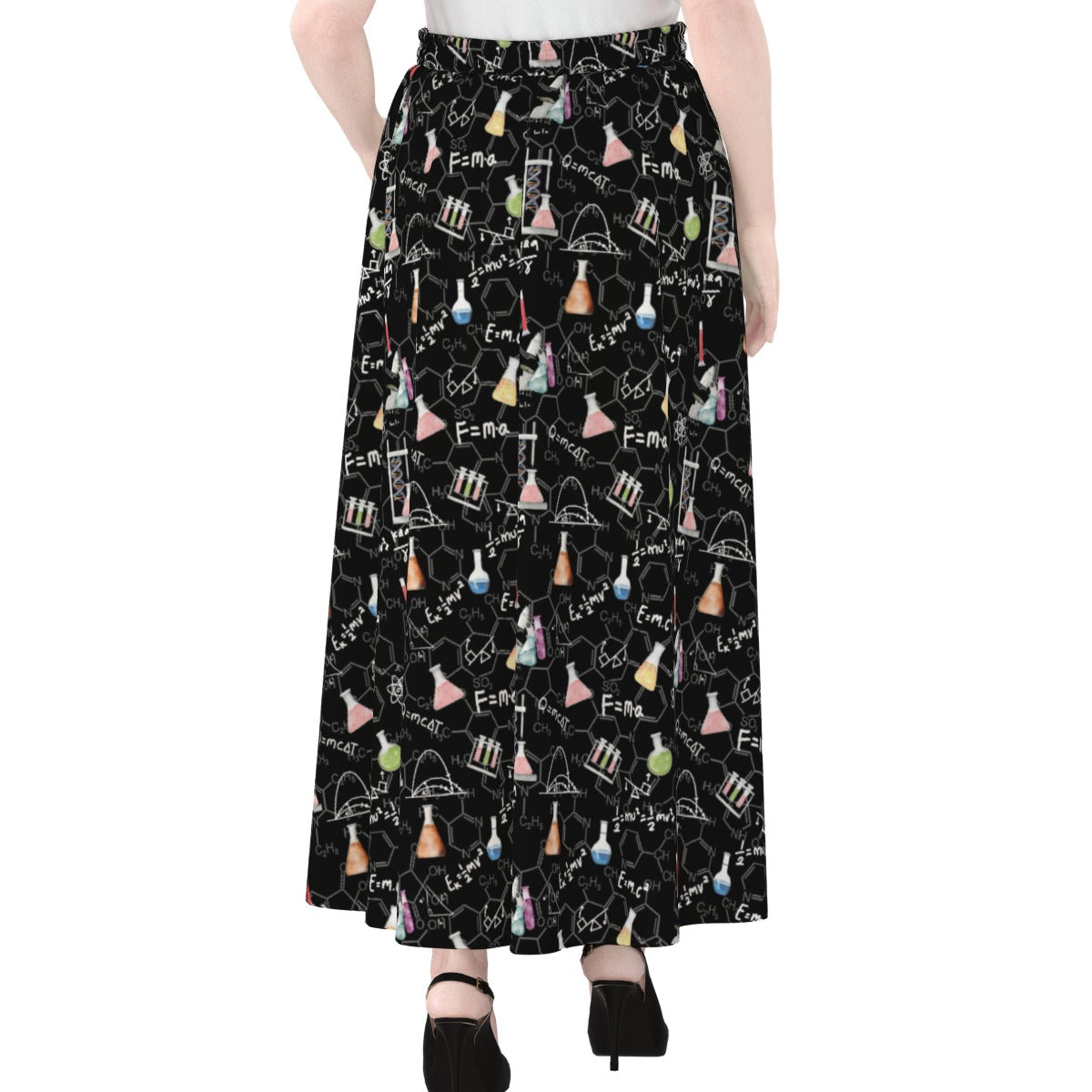 A Little Physics Women's Maxi Chiffon Skirts With Lining