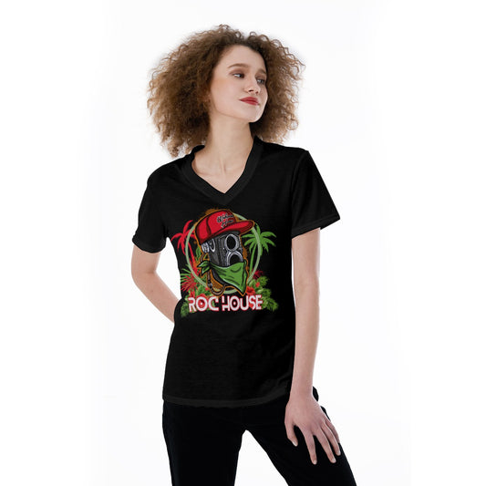 Roc House Holiday V-neck Women's T-shirt