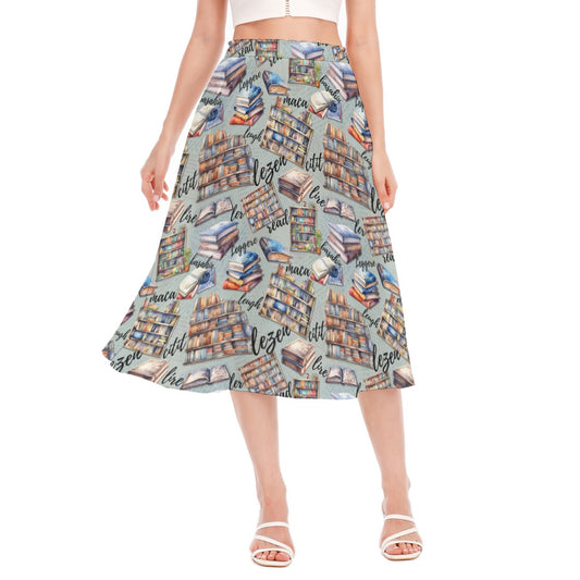 Volunteer Librarian Women's Long Section Chiffon Skirt