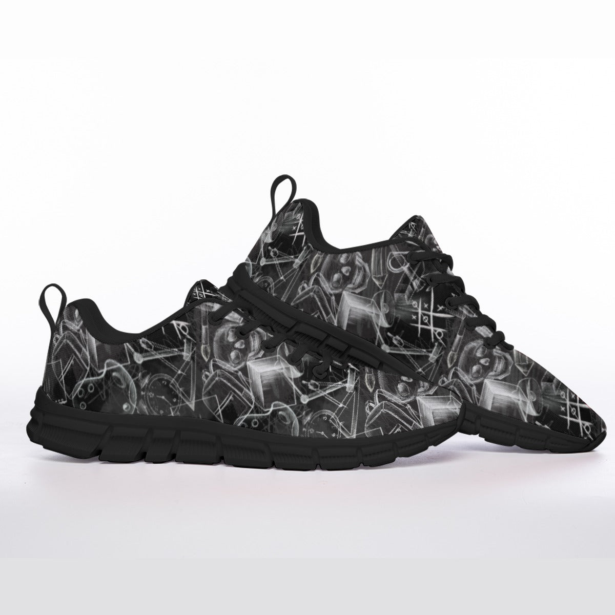 Art Student Women's Sports Shoes With Black Sole