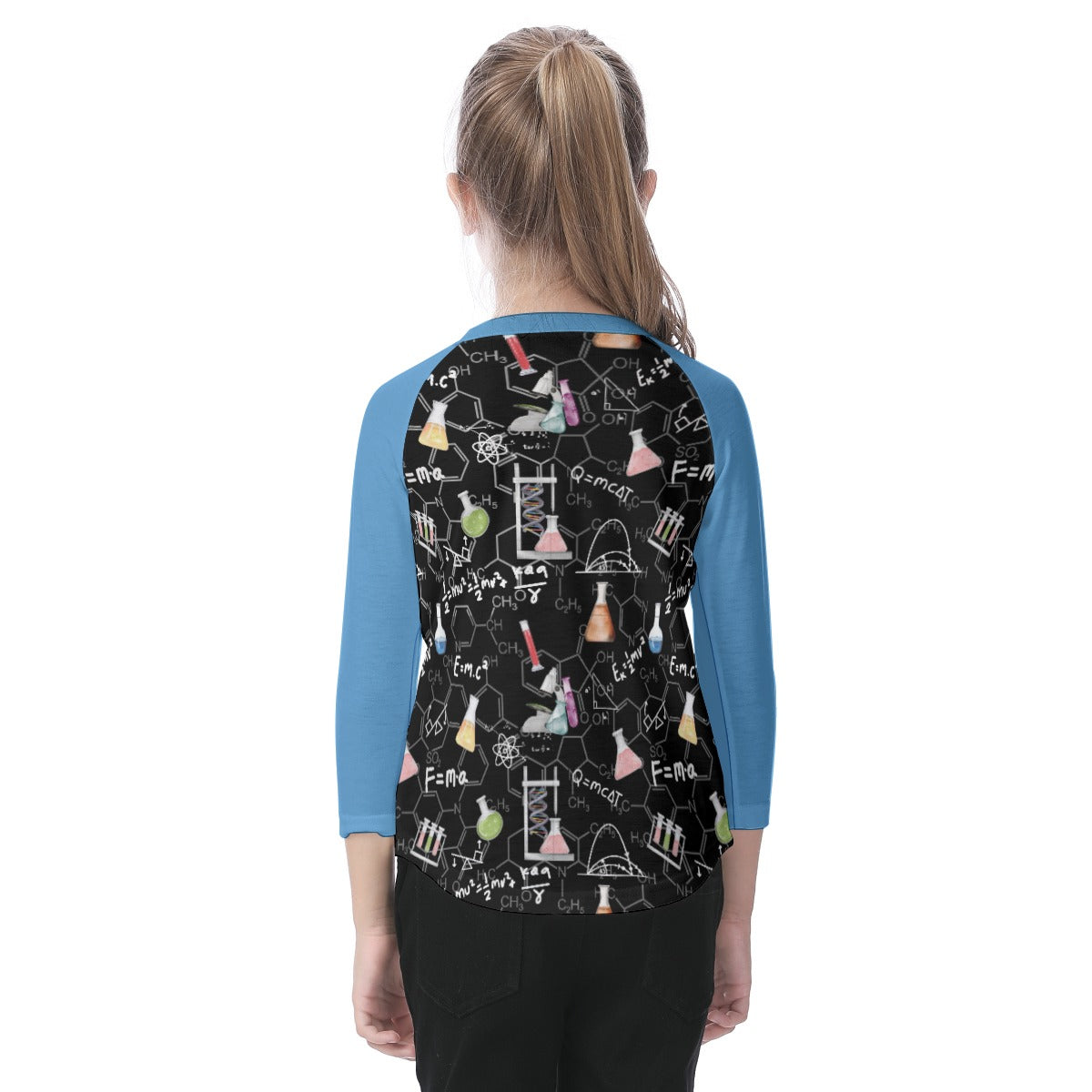 A Little Physics Kid's O-neck Raglan Sleeve T-shirt