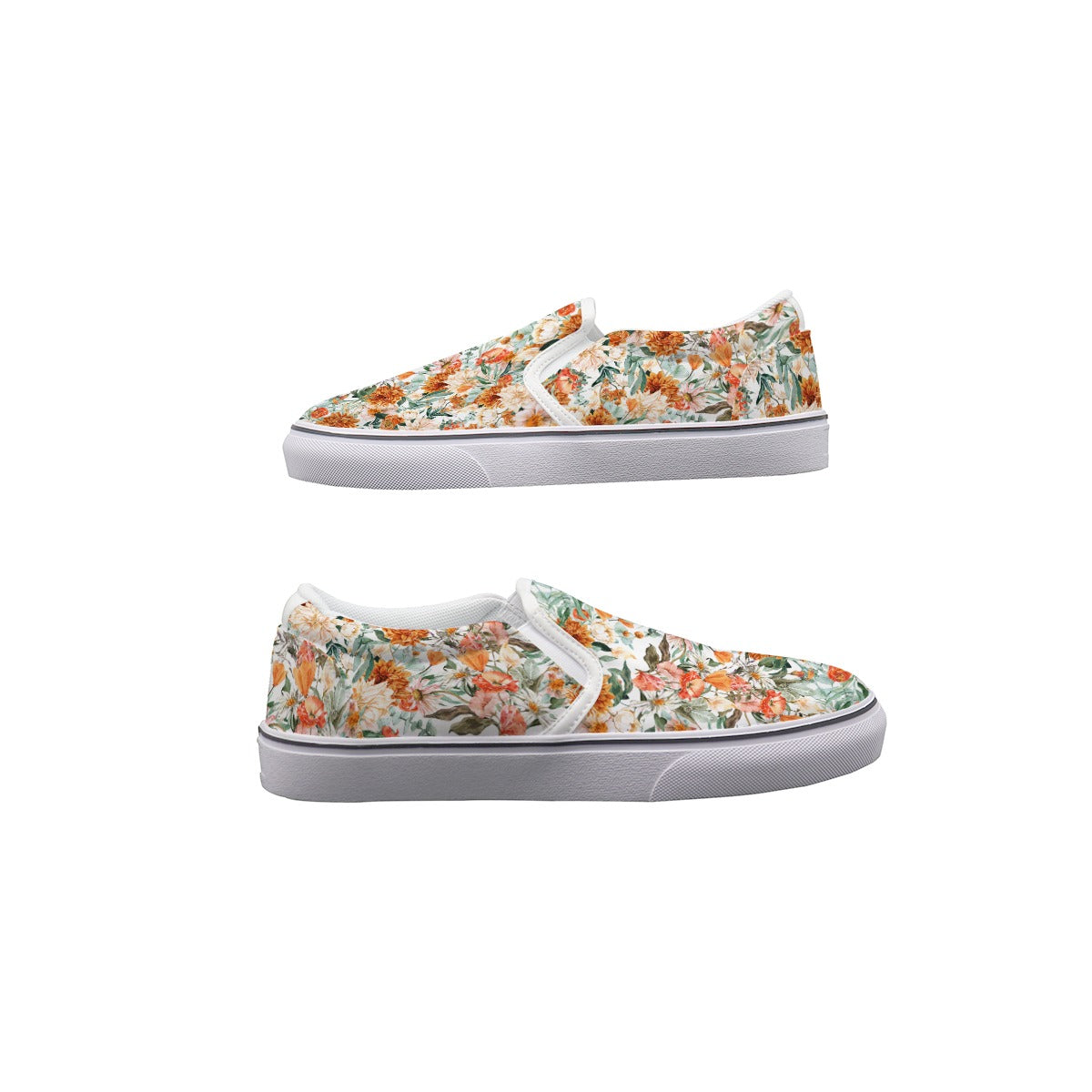 Orange You Glad It's Fall Women's Slip On Sneakers