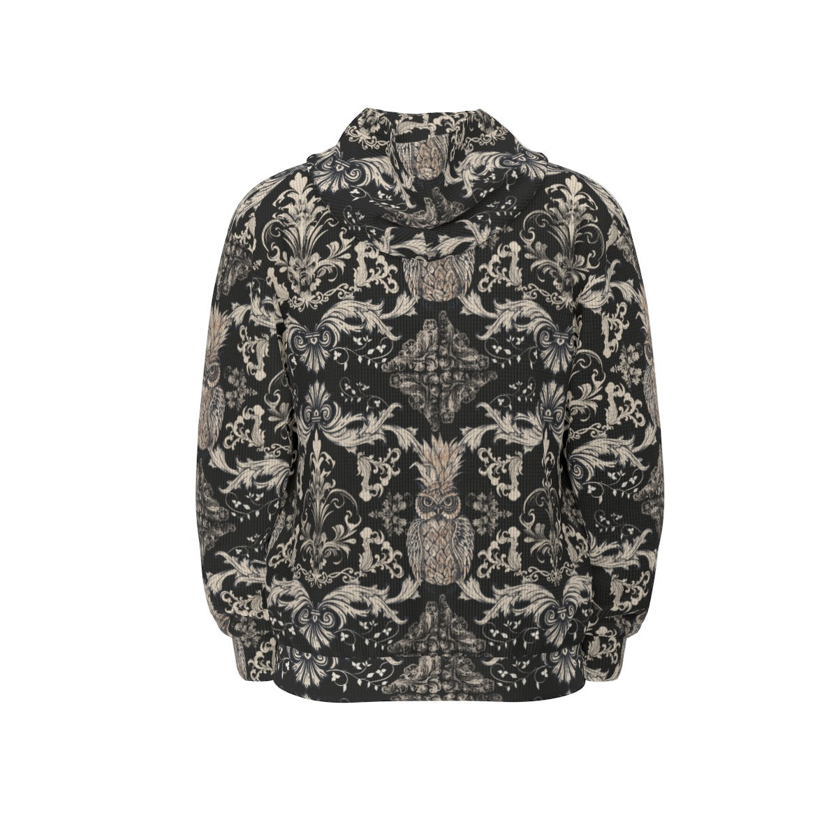 Owl Pineapple Zip Hooded Sweatshirt