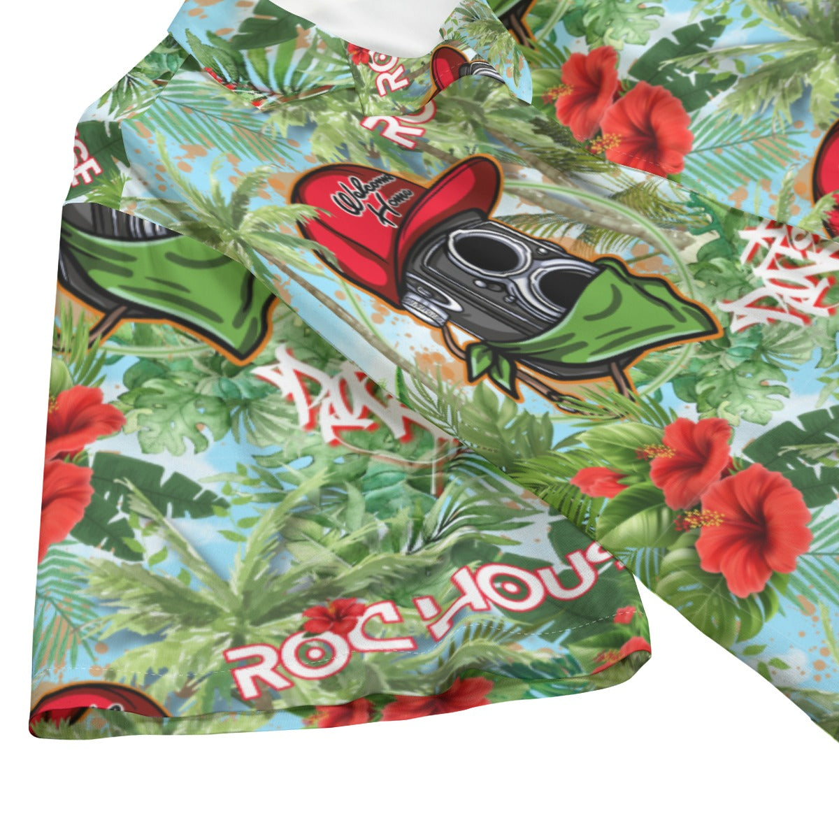 Roc House Island Men's Hawaiian Rayon Shirt