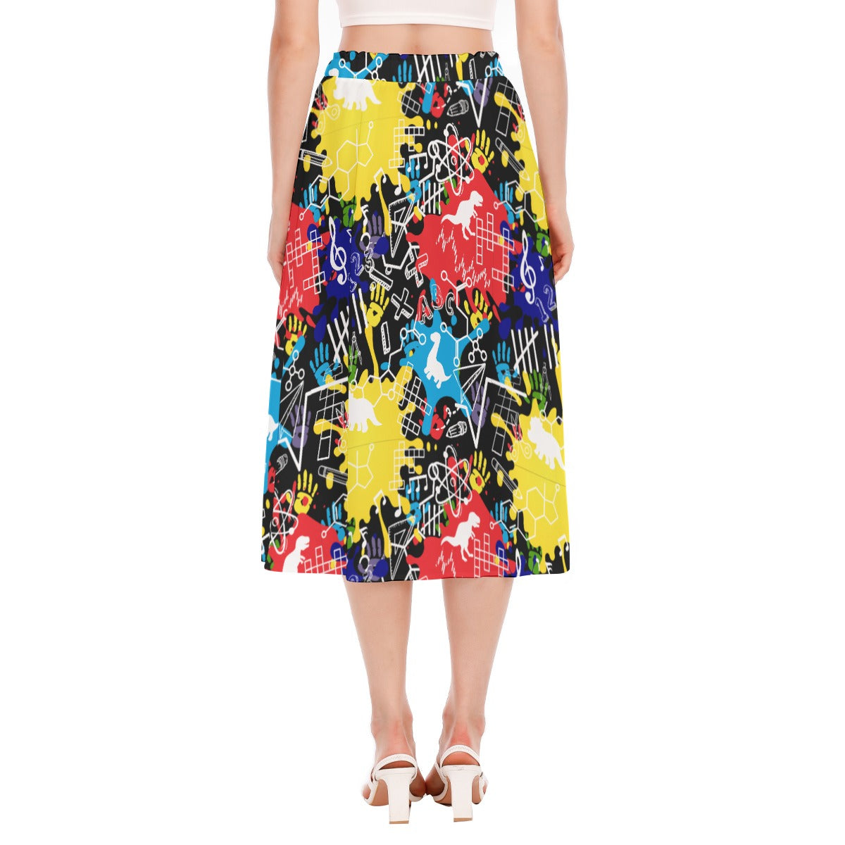 Back To School Women's Long Section Chiffon Skirt