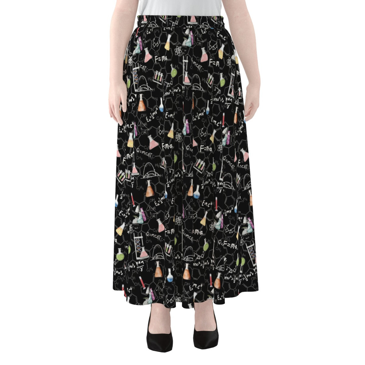 A Little Physics Women's Maxi Chiffon Skirts With Lining