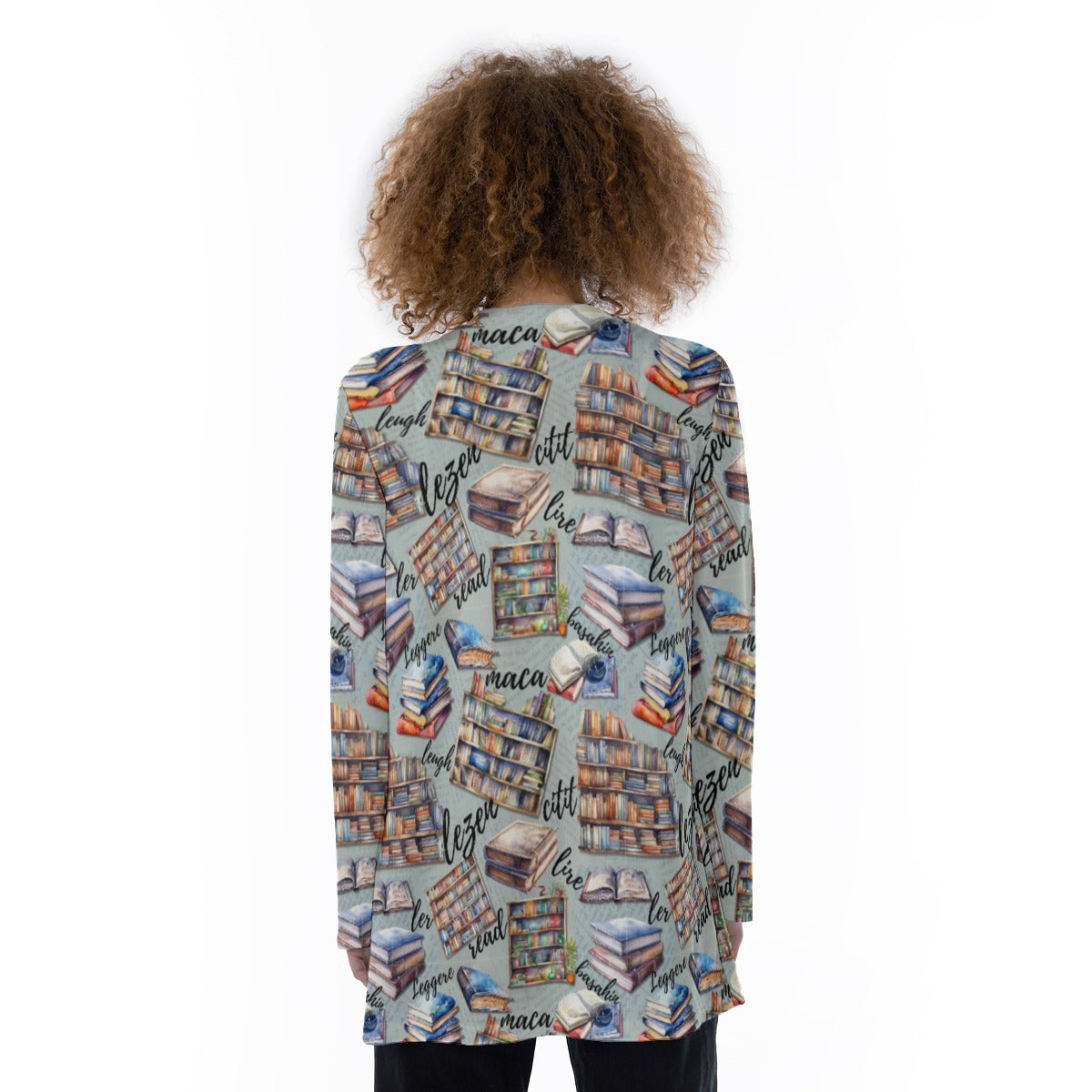 Volunteer Librarian Women's Patch Pocket Cardigan