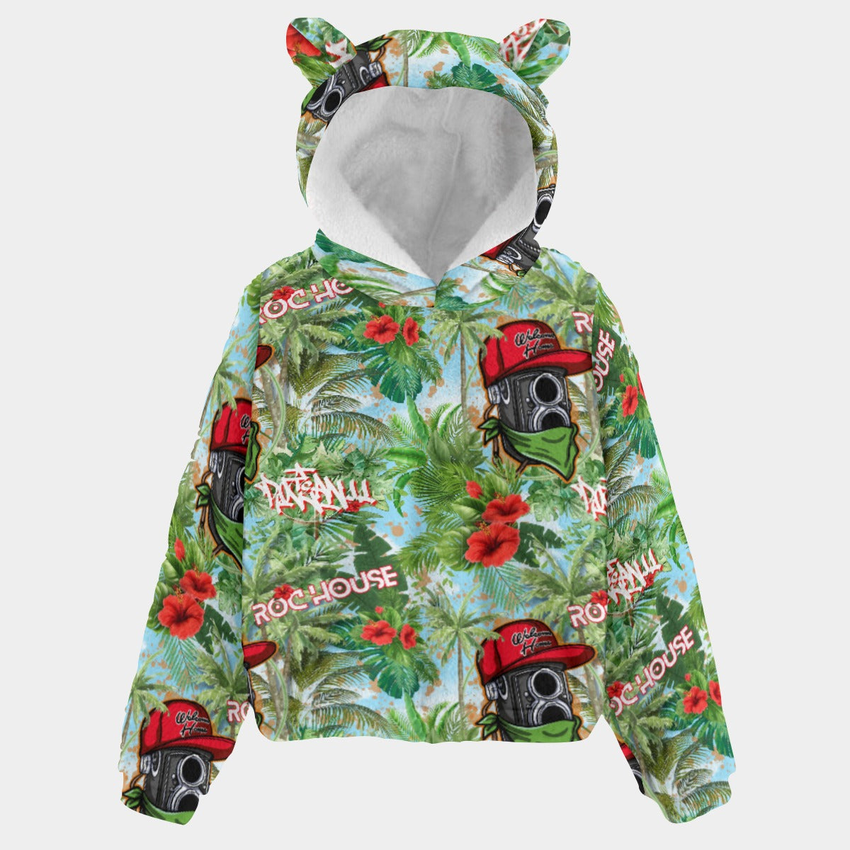 Roc House Island Kid’s Borg Fleece Sweatshirt With Ears