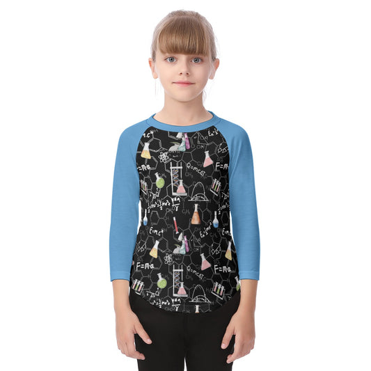 A Little Physics Kid's O-neck Raglan Sleeve T-shirt