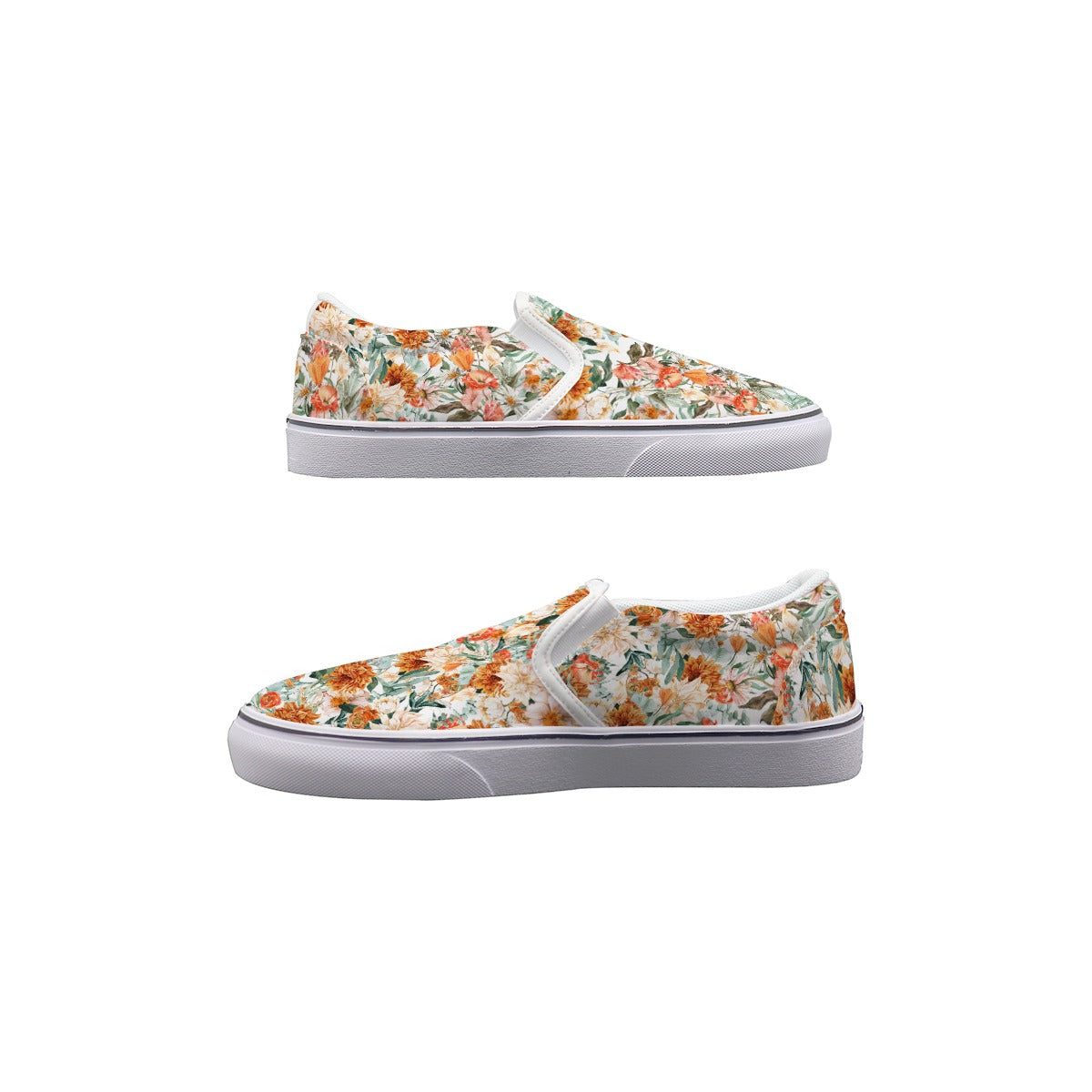 Orange You Glad It's Fall Women's Slip On Sneakers